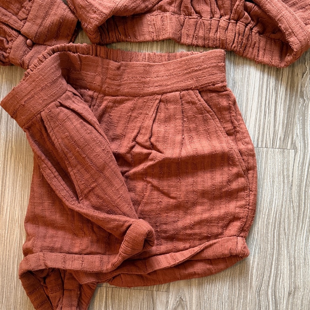 Free People Rust Two-Piece Set - Picture 6 of 6